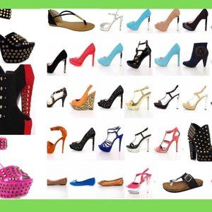 Wholesale  Women Shoes Lot New Surprise Box  5 Pairs Random Selection